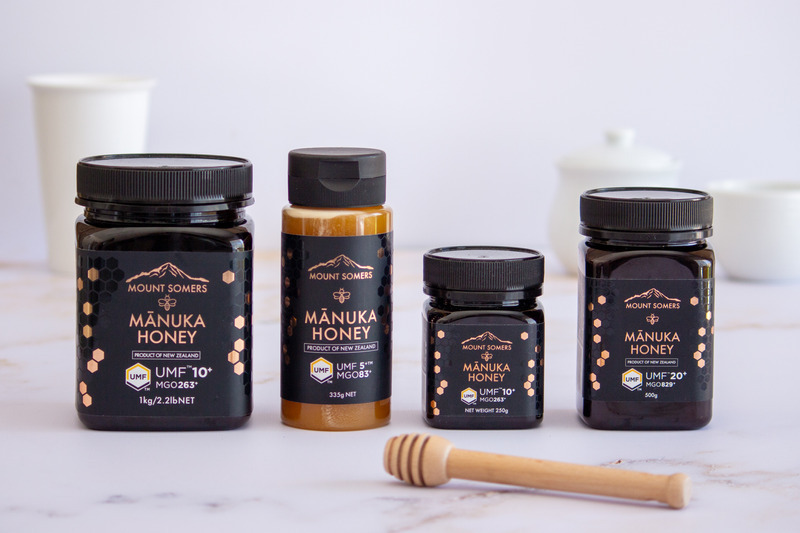Mount Somers honey in jars and squeezy bottles