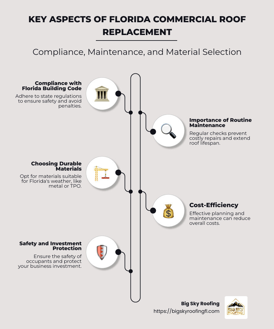 Florida commercial roof replacement