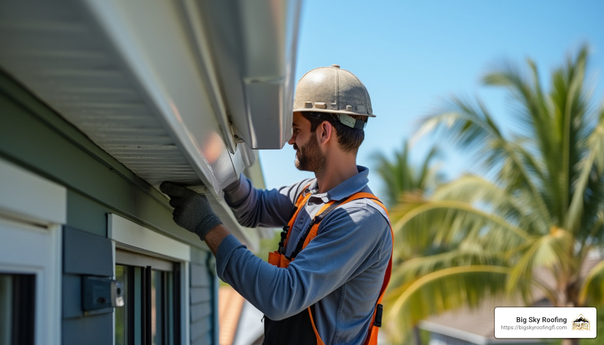 seamless gutter installation