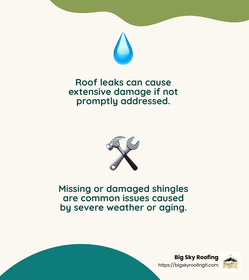 Roof leaks can lead to major problems