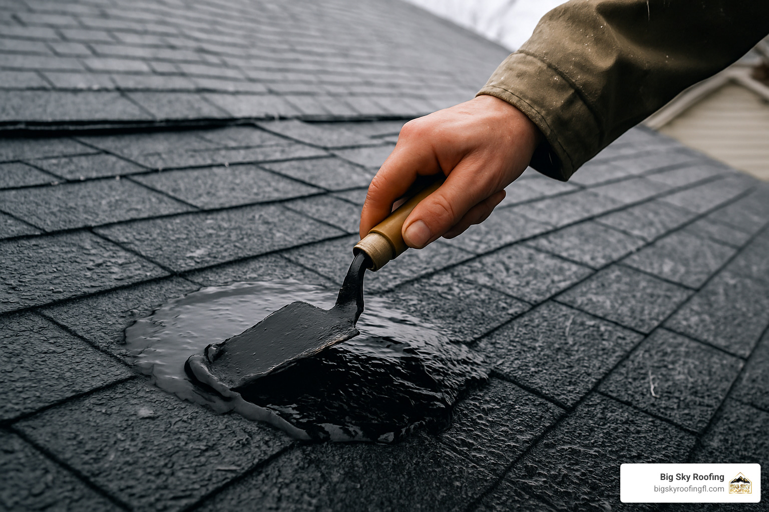 trowel-grade rubberized patch