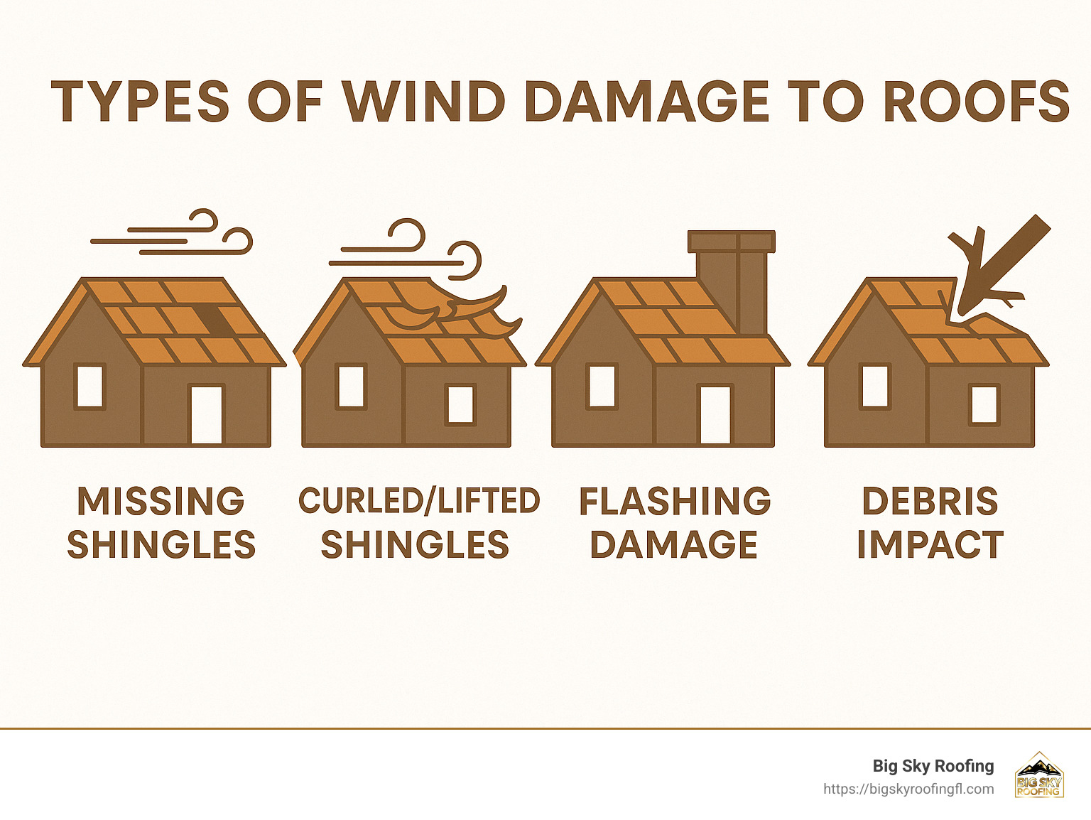 types of wind damage infographic