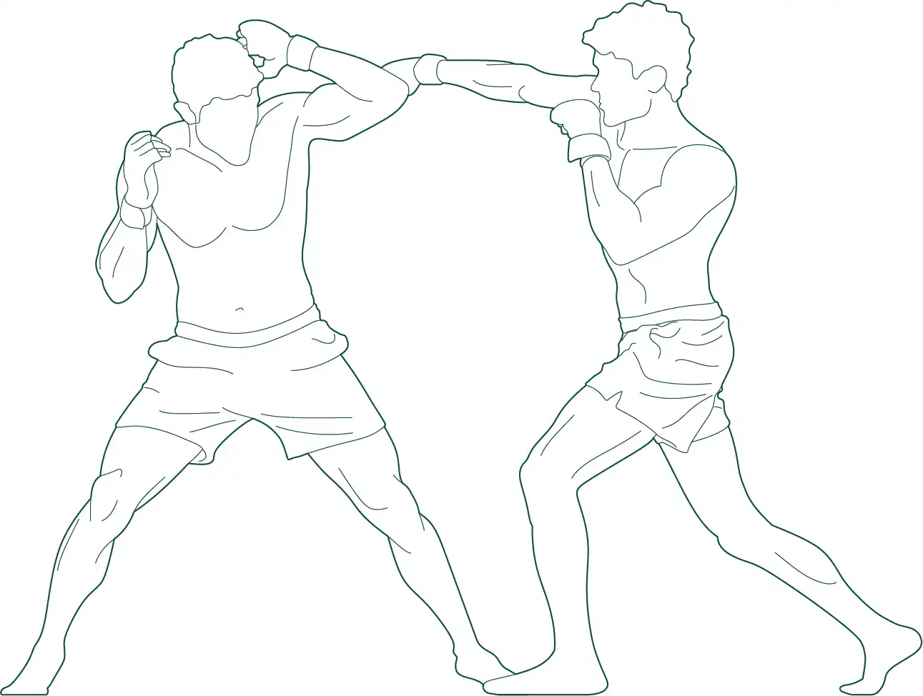 Male MMA fighter CAD block for architectural drawings, plans, elevations and sections. Ideal for MMA gyms, martial arts centres and sports facilities.
