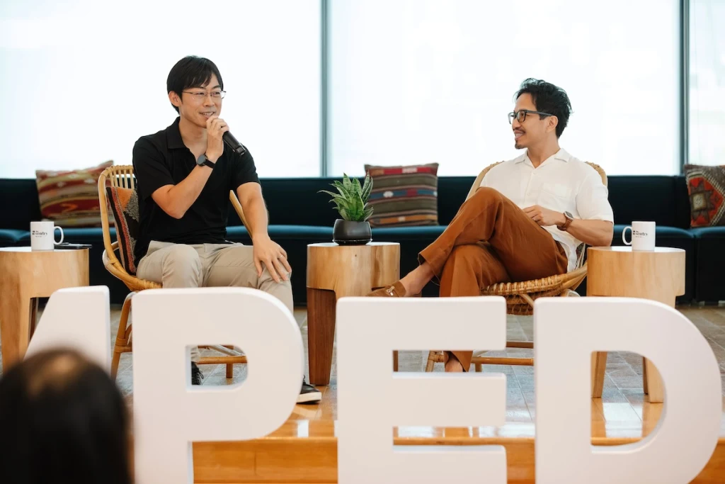 AVV GP Binh Tran at a Tech In Asia event.