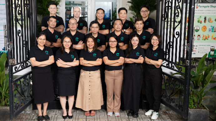 The Techcoop team at their office.