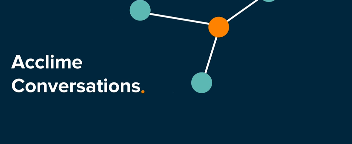 Screenshot from the Acclime Conversations podcast.