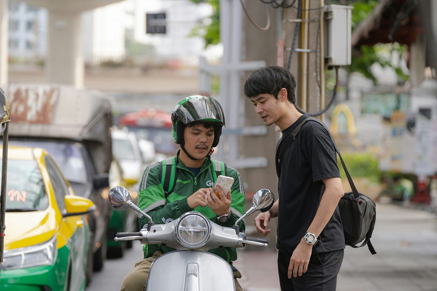 A ride-hailing driver in Southeast Asia.