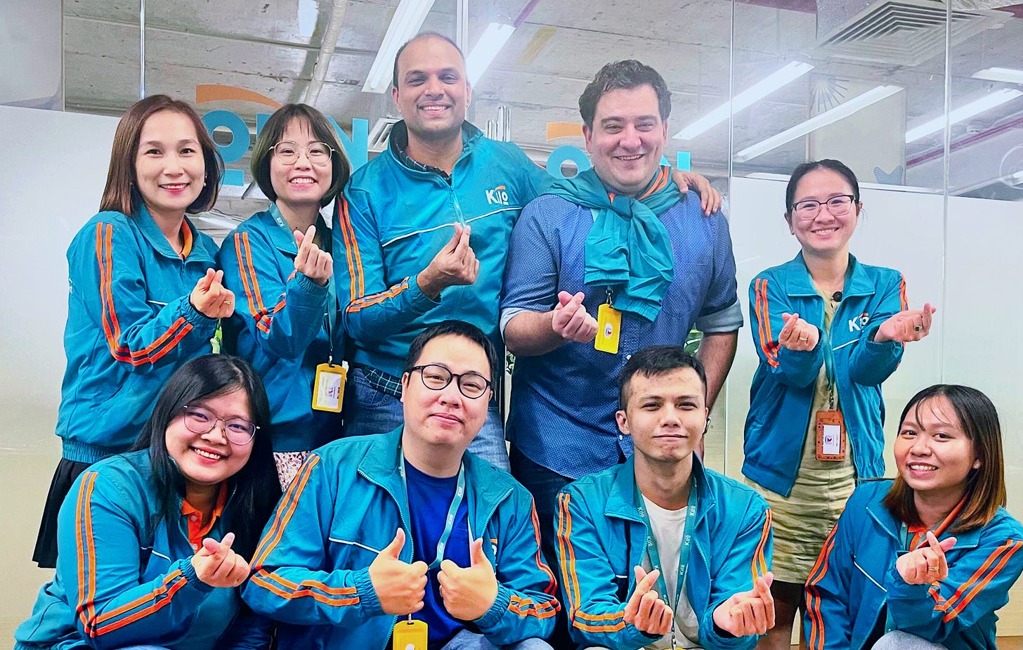 A group photo of Kilo team members.