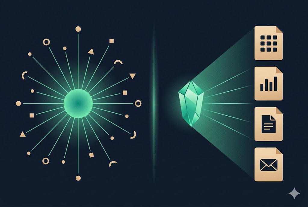 An AI-generated image illustrating the two different types of agents.