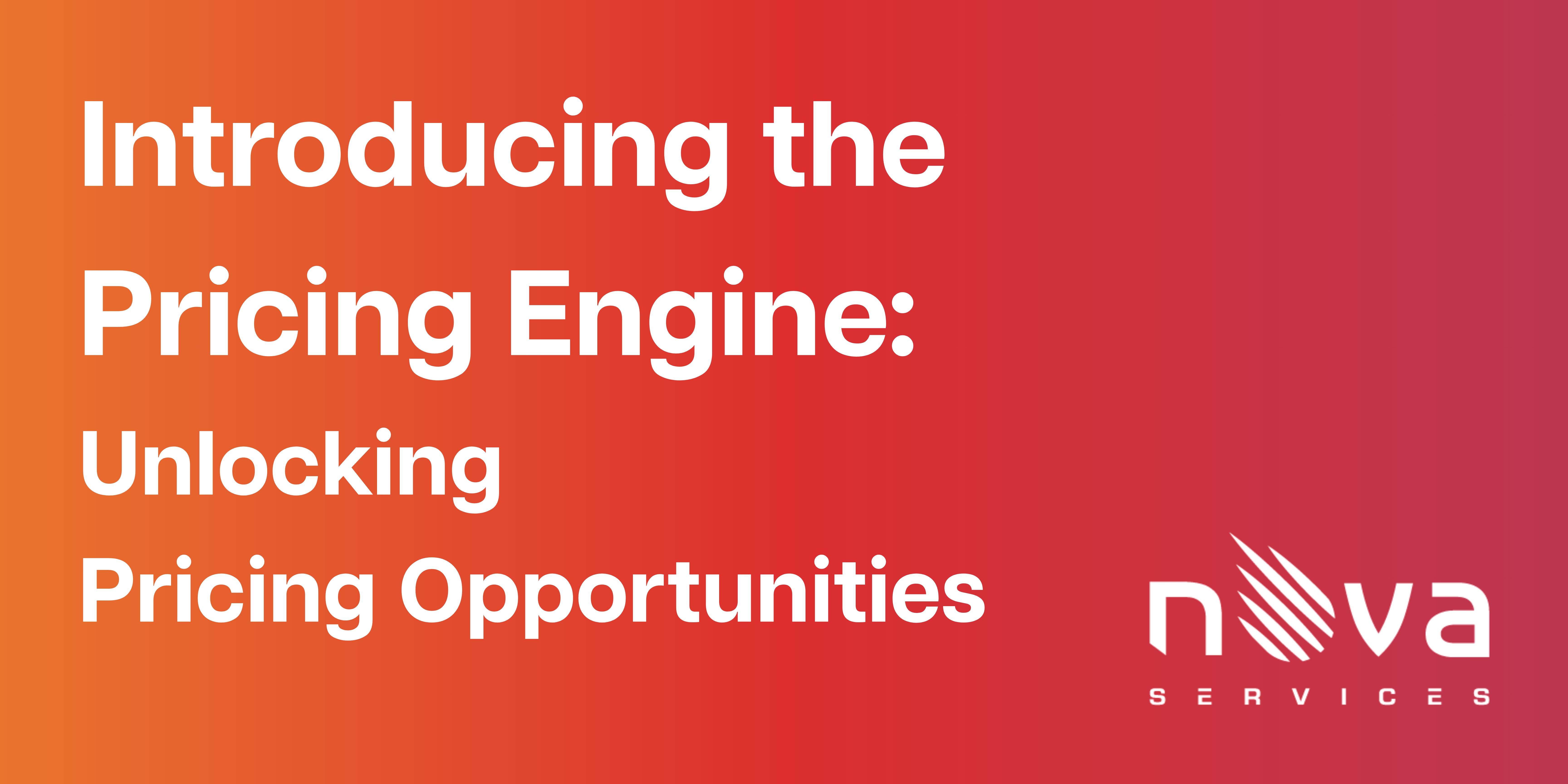 Pricing will never be the same