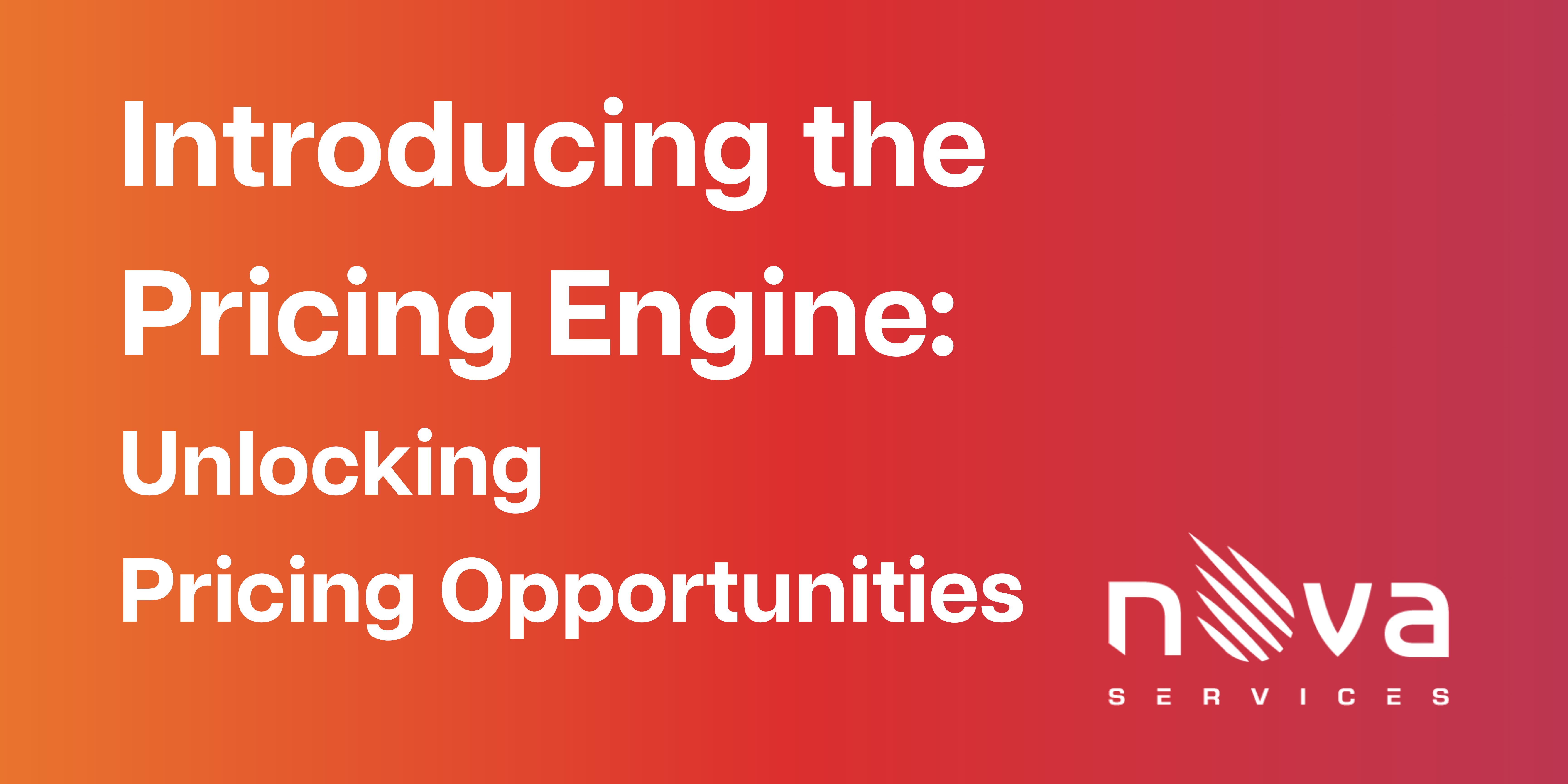 Pricing will never be the same