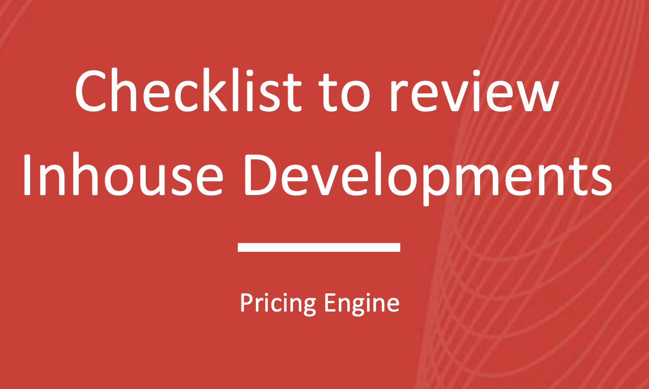 Checklist to review Inhouse Developments