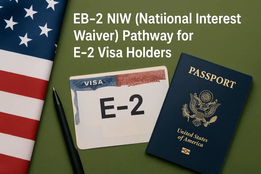 EB 2 NIW Pathway for E 2 Visa Holders