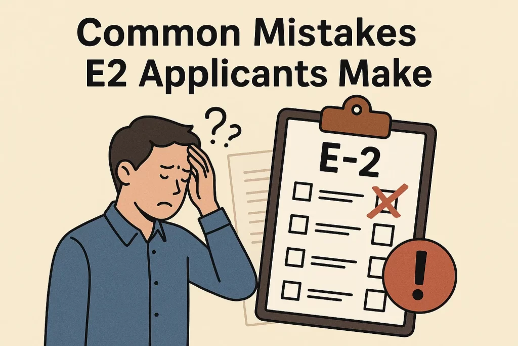 Common Mistakes E2 Applicants Make