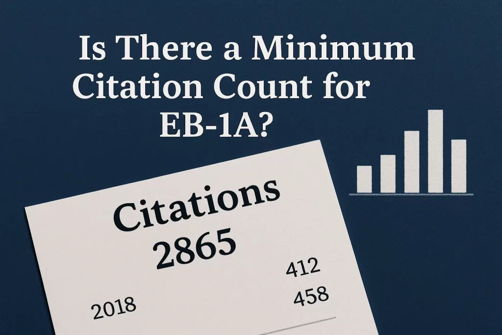 Is There a Minimum Citation Count for EB1A