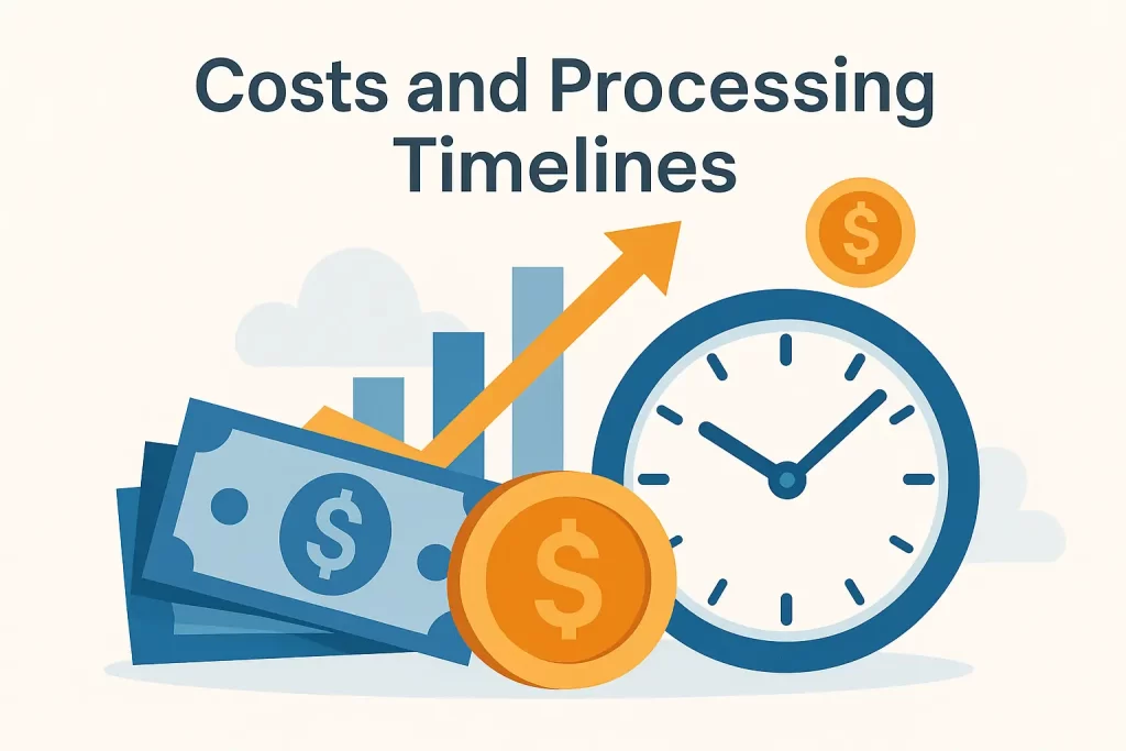 Costs and Processing Timelines