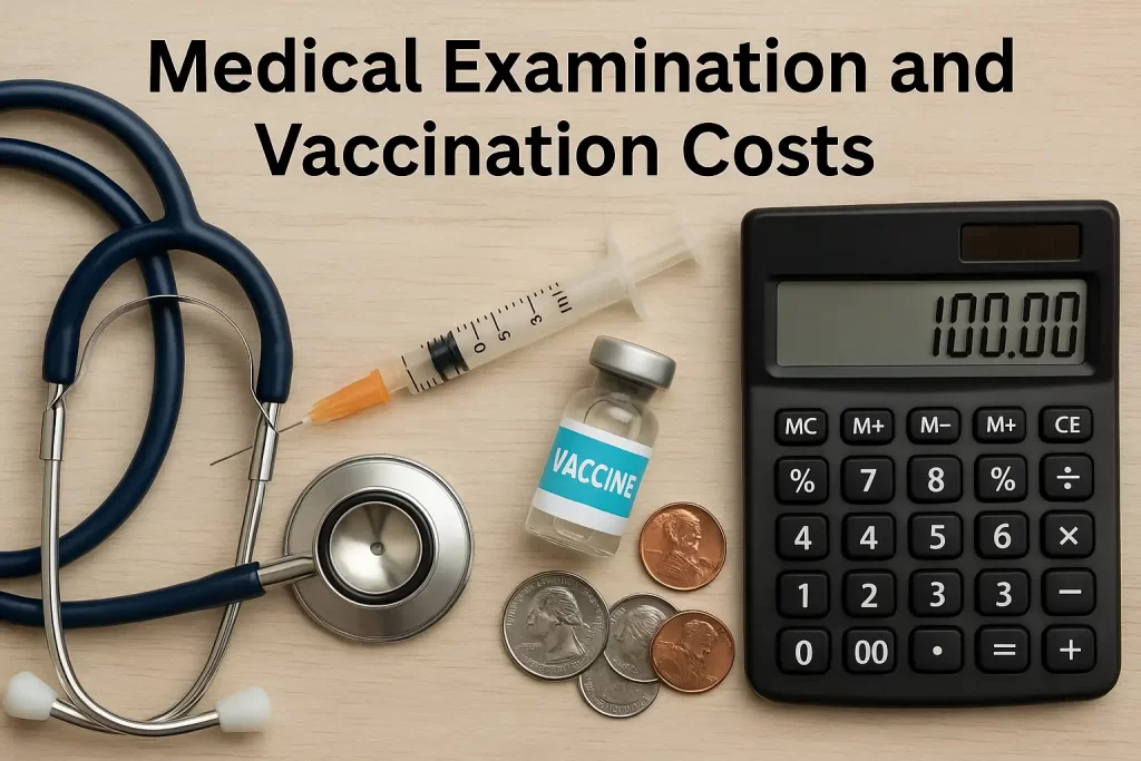Medical Examination and Vaccination Costs