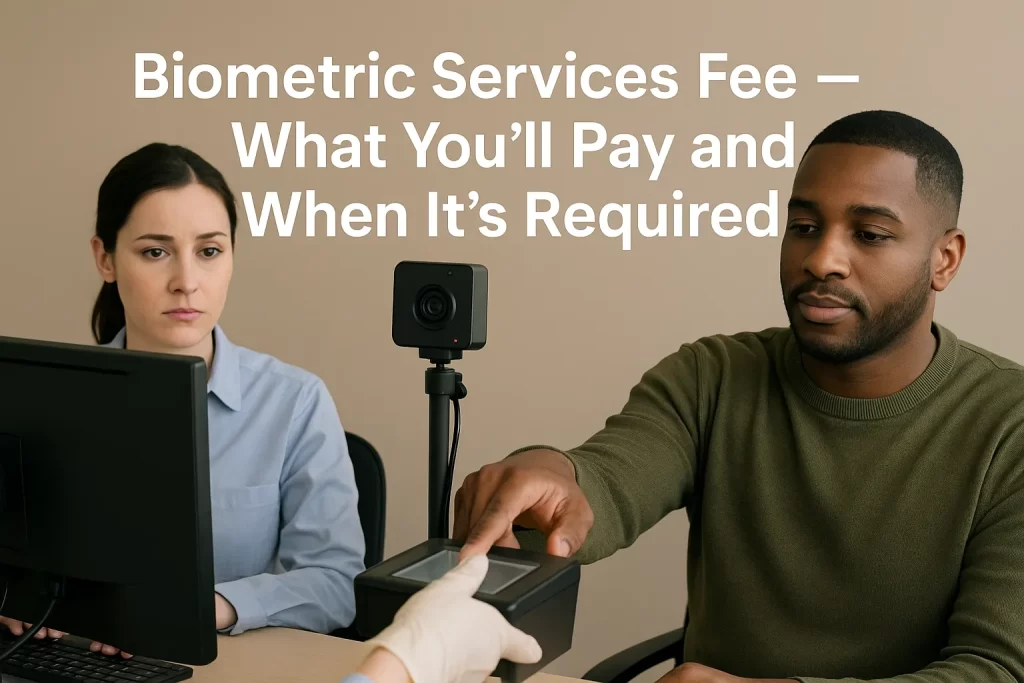 Biometric Services Fee What Youll Pay and When Its Required