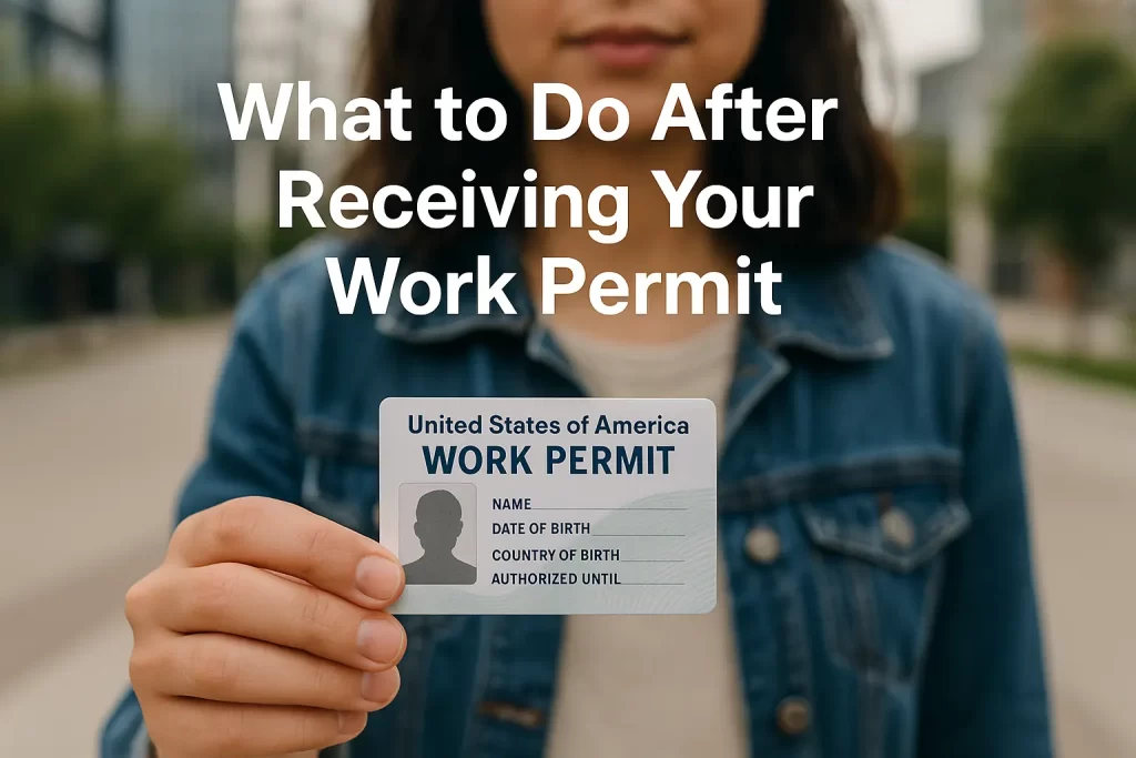 What to Do After Receiving Your Work Permit