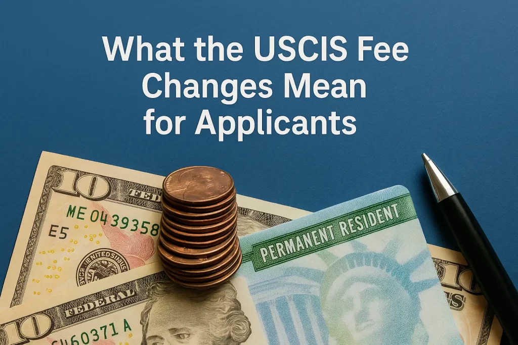 What the USCIS Fee Changes Mean for Applicants What the USCIS Fee Changes Mean for Applicants