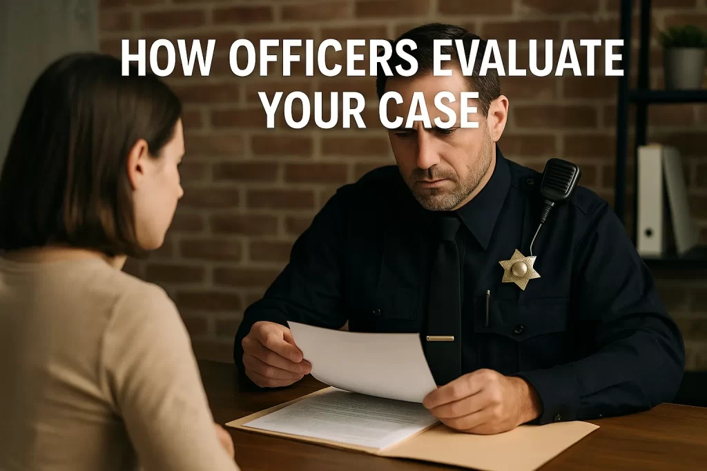 How Officers Evaluate Your Case