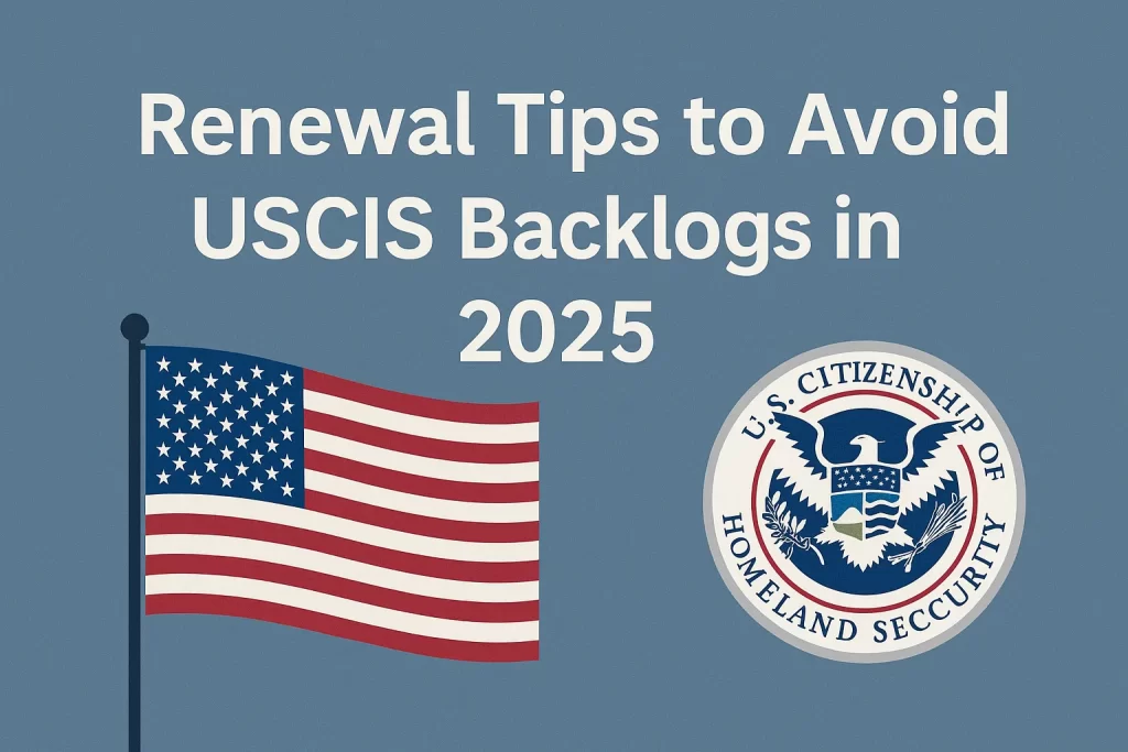 Renewal Tips to Avoid USCIS Backlogs in 2025 Renewal Tips to Avoid USCIS Backlogs in 2025
