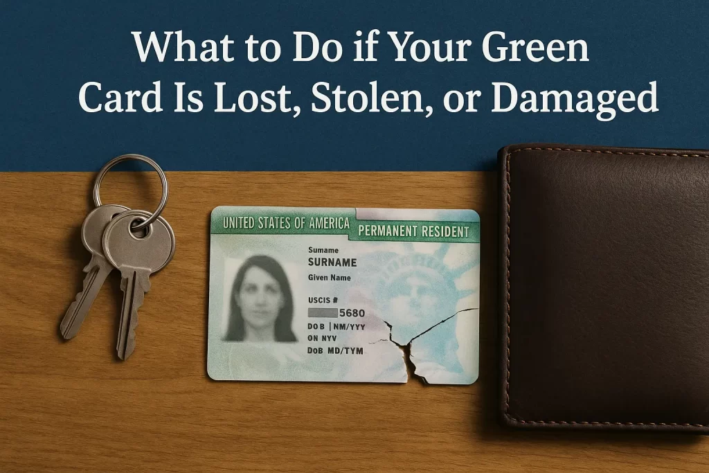 What to Do if Your Green Card Is Lost, Stolen, or Damaged What to Do if Your Green Card Is Lost, Stolen, or Damaged