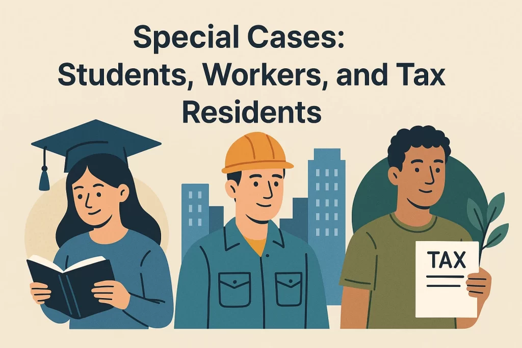 Special Cases Students Workers and Tax Residents