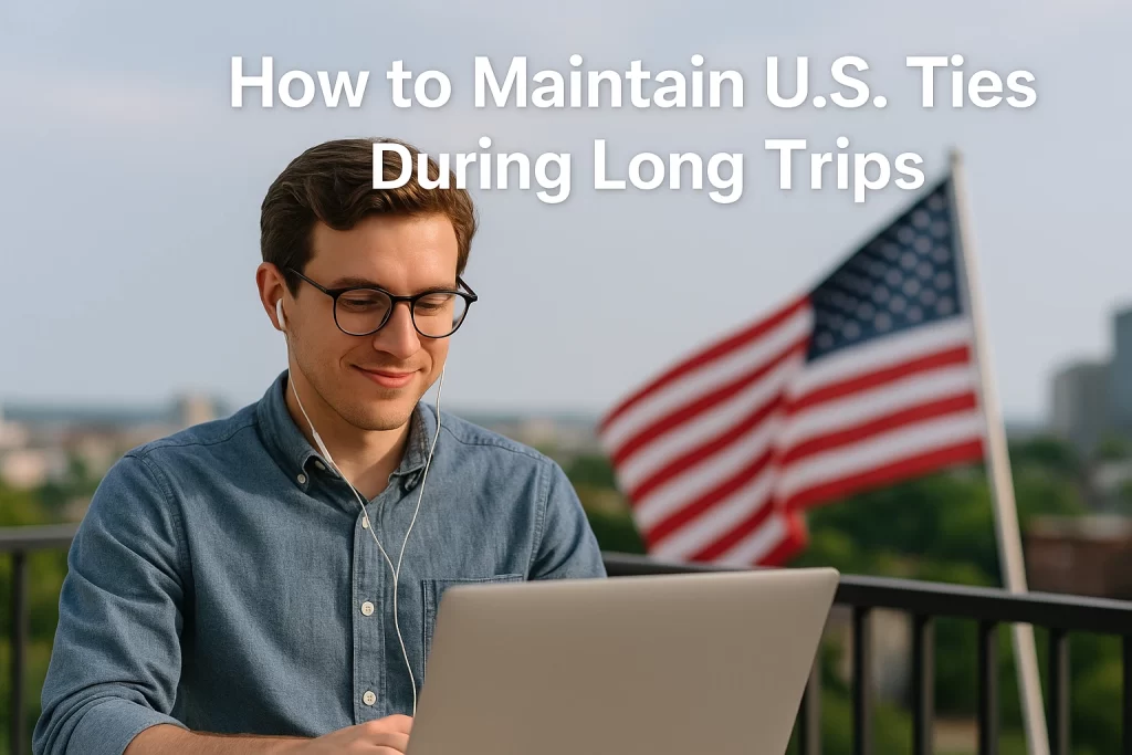 How to Maintain US Ties During Long Trips