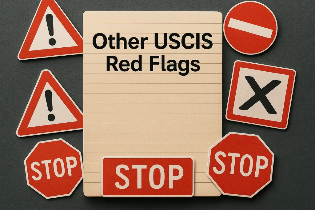 Other USCIS Red Flags