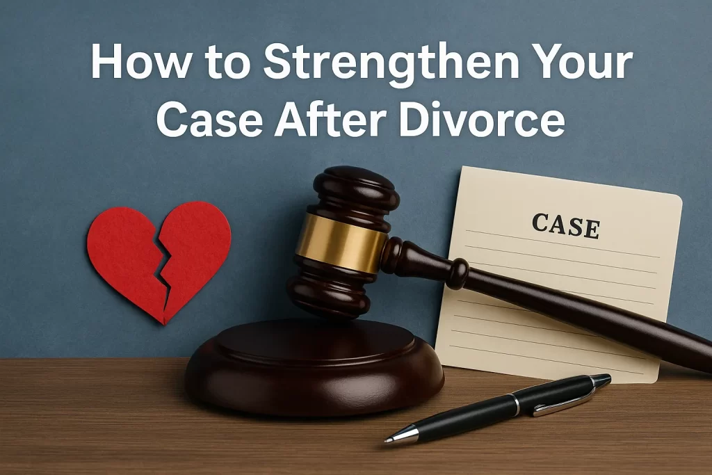 How to Strengthen Your Case After Divorce
