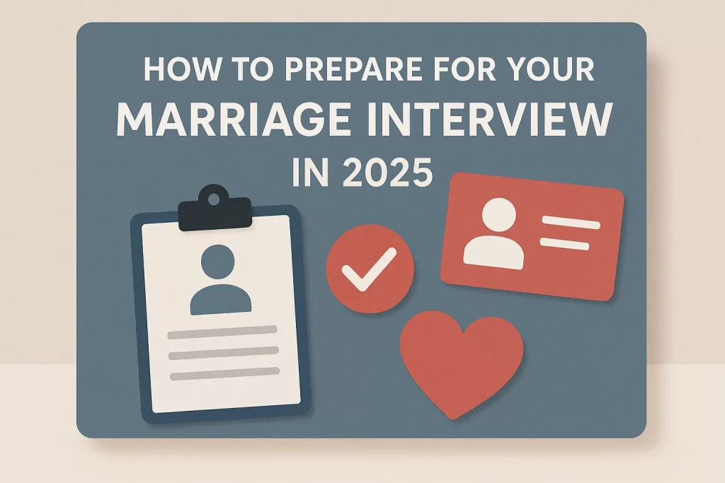 How to Prepare for Your Marriage Interview in 2025