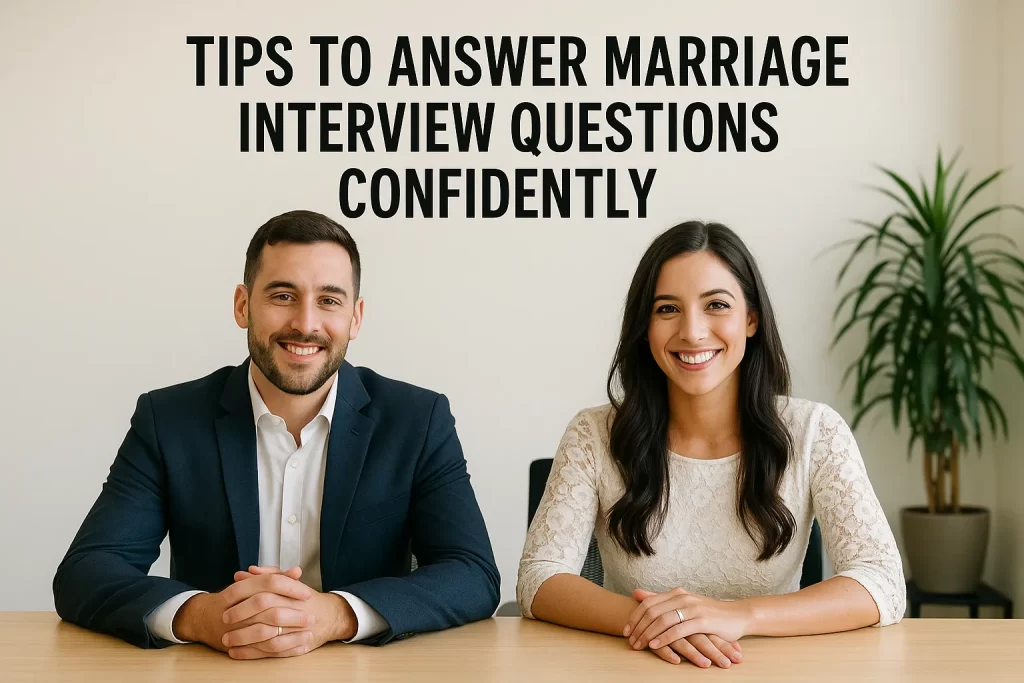 Tips to Answer Marriage Interview Questions Confidently