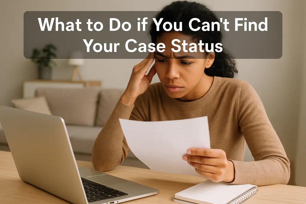 What to Do if You Cant Find Your Case Status