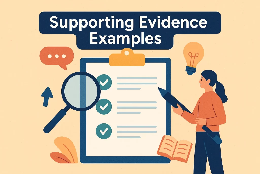 Supporting Evidence Examples Supporting Evidence Examples