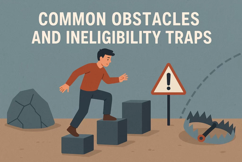 Common Obstacles and Ineligibility Traps