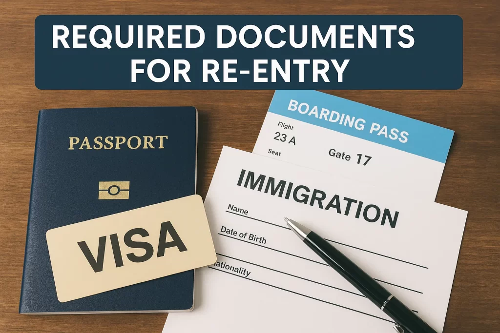 Required Documents for Re Entry