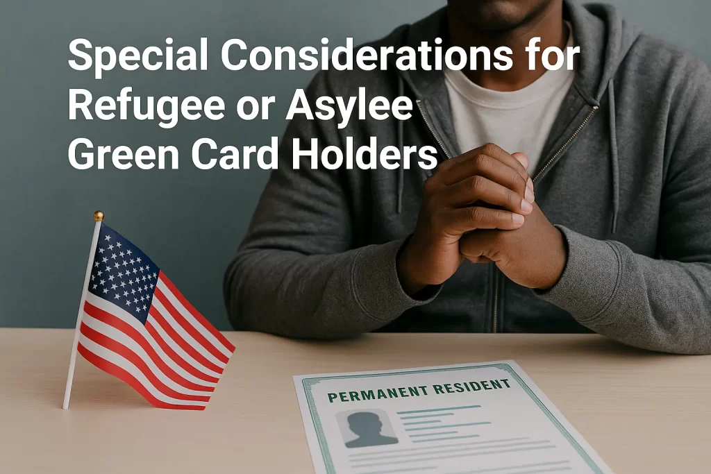 Special Considerations for Refugee or Asylee Green Card Holders