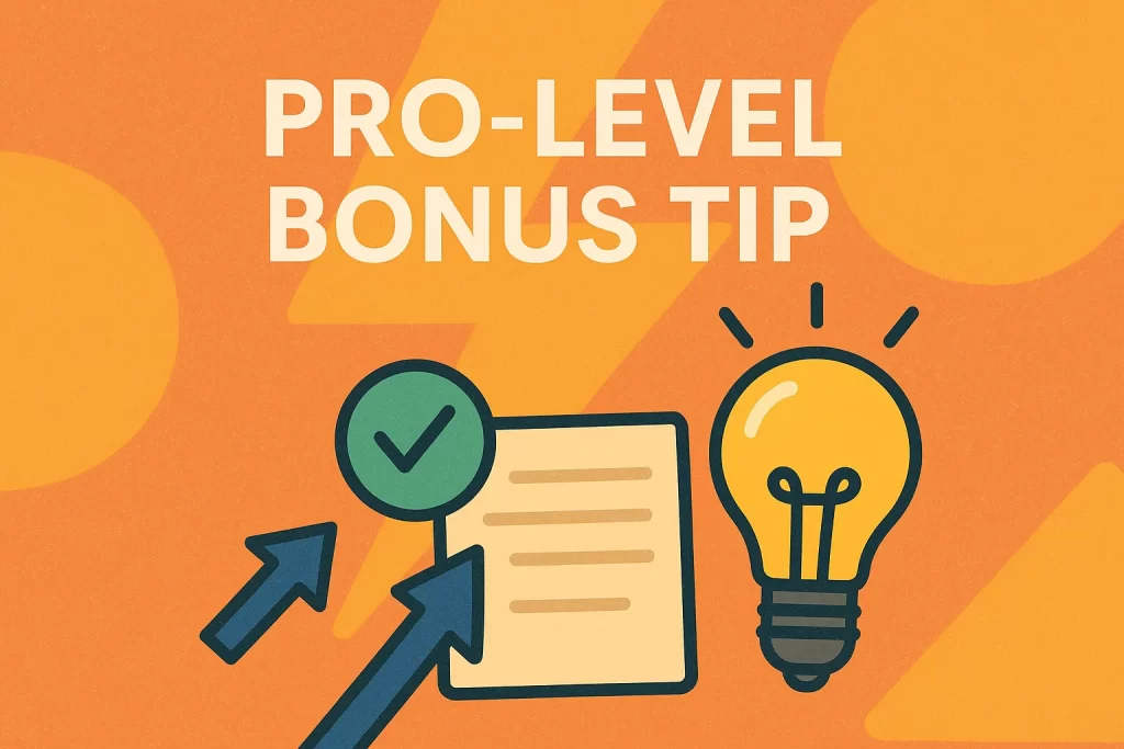 Pro Level Bonus Tip Pro Level Bonus Tip