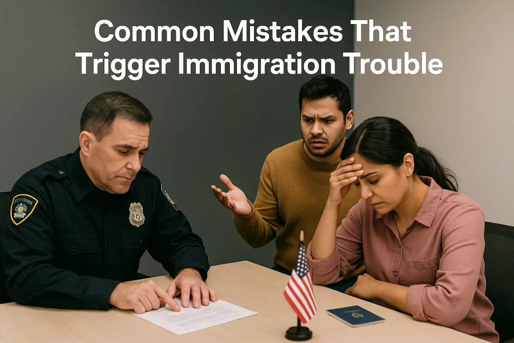 Common Mistakes That Trigger Immigration Trouble Common Mistakes That Trigger Immigration Trouble