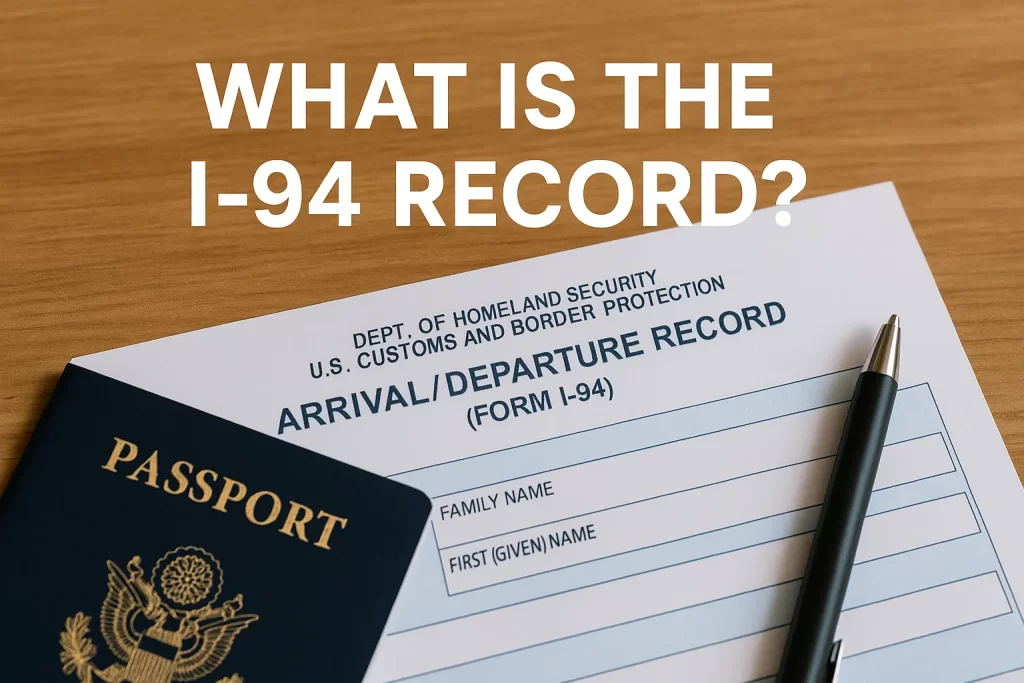 What Is the I 94 Record What Is the I 94 Record