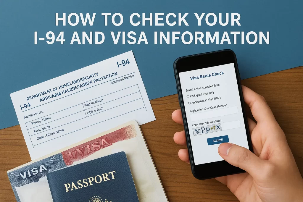 How to Check Your I 94 and Visa Information How to Check Your I 94 and Visa Information