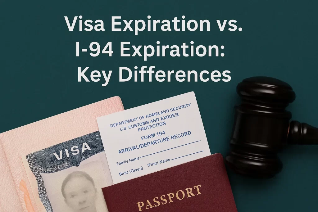 Visa Expiration vs I 94 Expiration Key Differences Visa Expiration vs I 94 Expiration Key Differences
