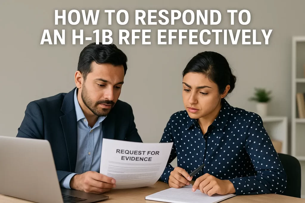 How to Respond to an H 1B RFE Effectively
