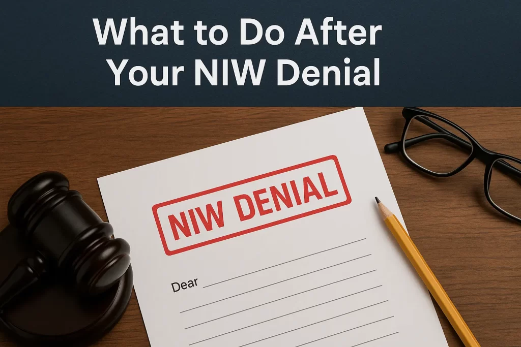 What to Do After Your NIW Denial What to Do After Your NIW Denial
