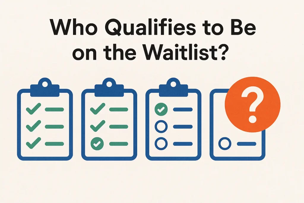 Who Qualifies to Be on the Waitlist Who Qualifies to Be on the Waitlist