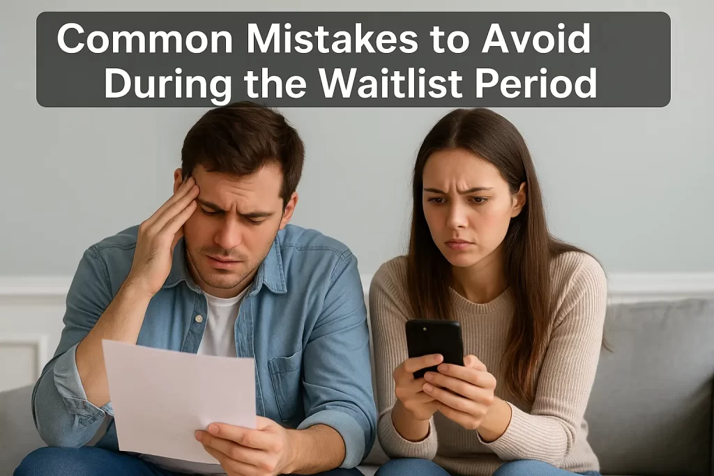 Common Mistakes to Avoid During the Waitlist Period Common Mistakes to Avoid During the Waitlist Period