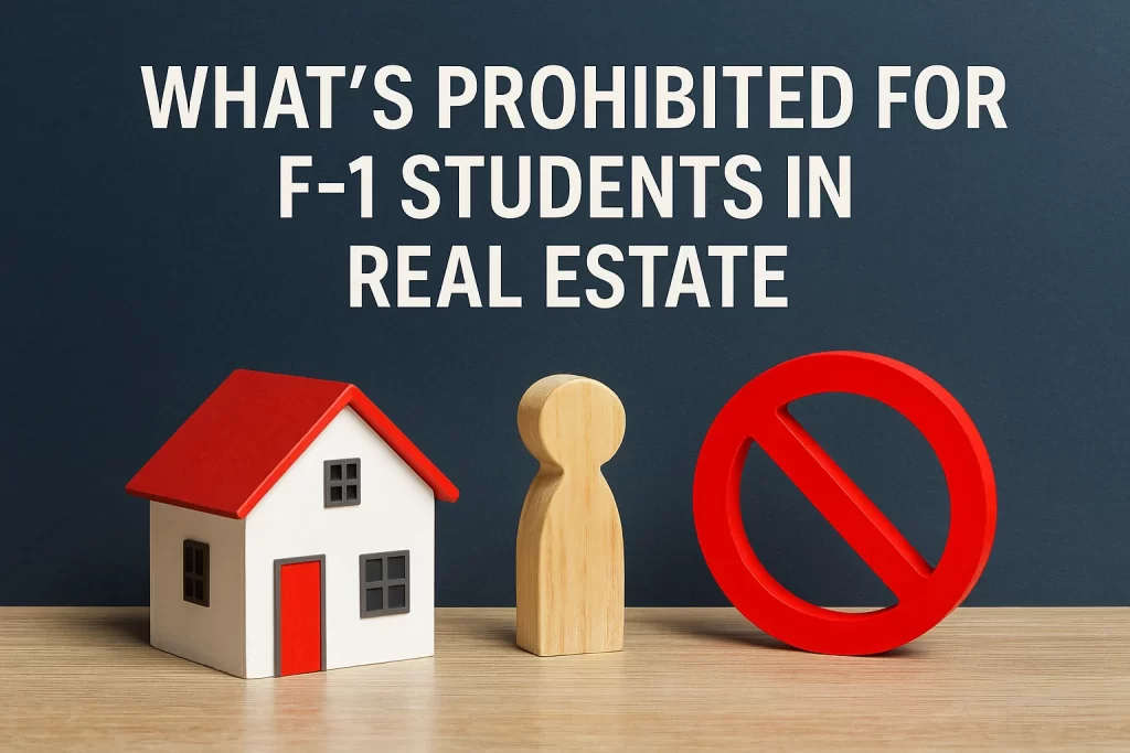 What’s Prohibited for F 1 Students in Real Estate