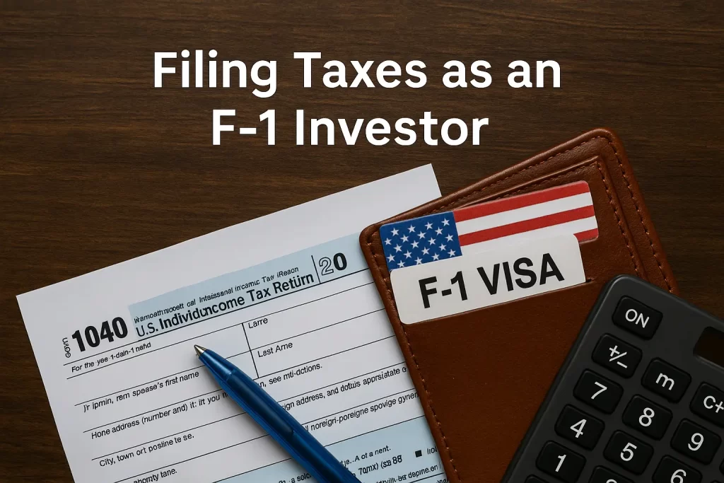 Filing Taxes as an F 1 Investor