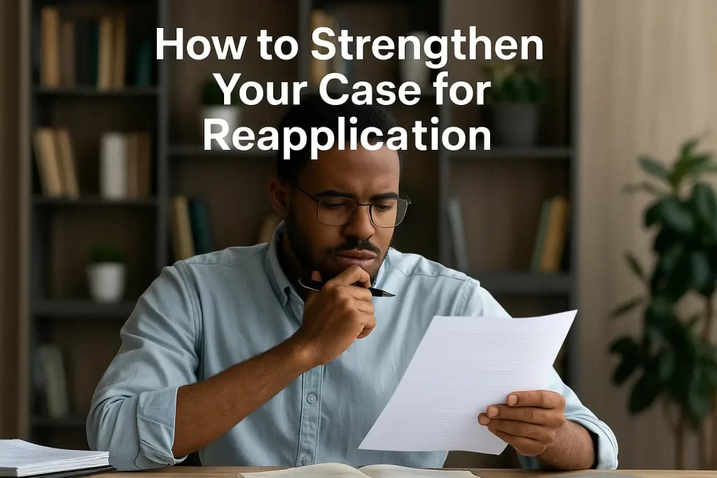 How to Strengthen Your Case for Reapplication